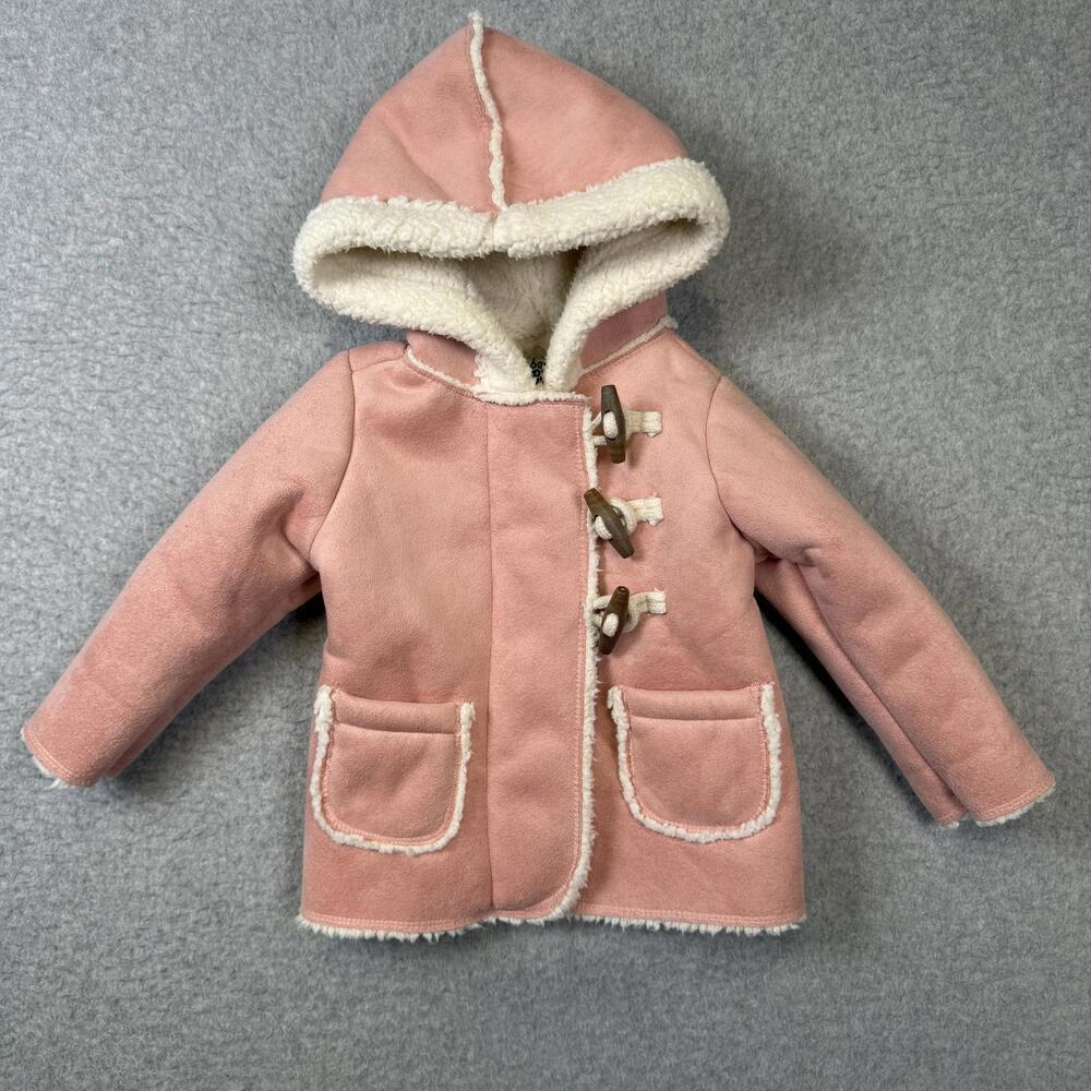 Baby B'Gosh Girl’s Size 0-3 Months Hooded Fleece Lined Hooded Jacket Coat